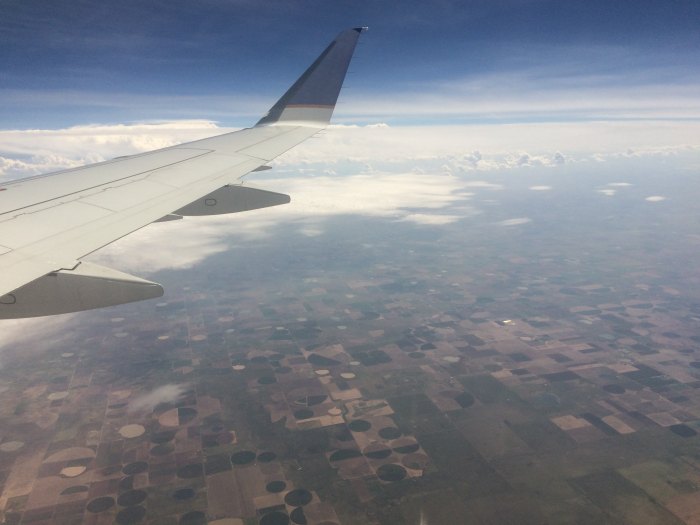 飛行機からみた景色